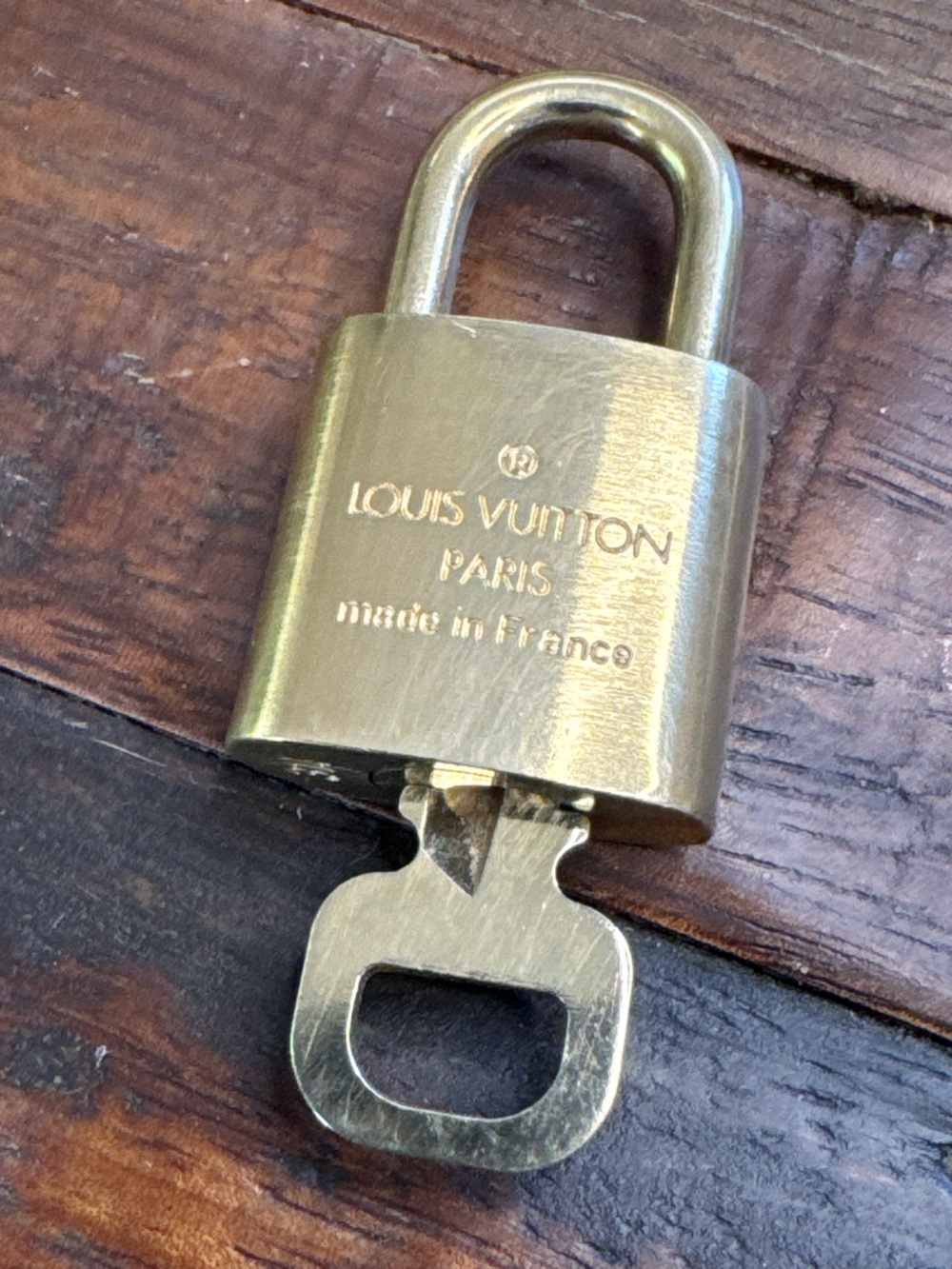 Louis Vuitton Gold Padlock with Key #314 - Picture 3 of 4